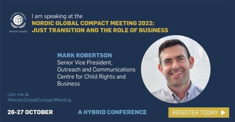 Oct 27 | Nordic Global Compact Meeting 2022 "Just Transition and the Role of Business"