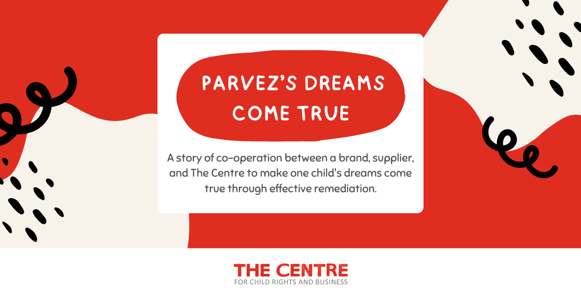 A Factory’s Approach to Child Labour Put Parvez on a Path of Hope